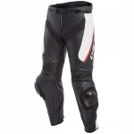 DELTA 3 LEATHER PANTS / 858-BLACK/WHITE/RED