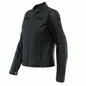 RAZON 2 LADY LEATHER JACKET/001-BLACK