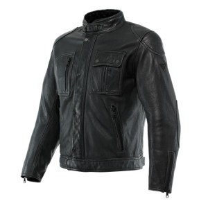 ATLAS LEATHER JACKET / 001-BLACK